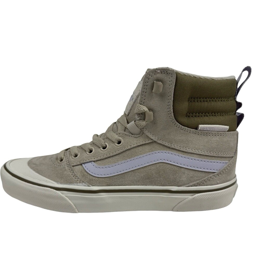 Vans Womens Size 8.5 Sneaker Shoes Suede Ashwood Hi-Guard Lace Up Tan/Gray New